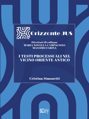 cover image of I testi processuali nel vicino Oriente antico